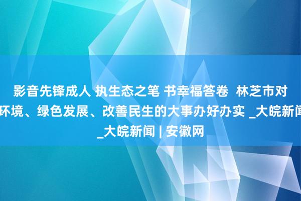 影音先锋成人 执生态之笔 书幸福答卷  林芝市对峙把保护环境、绿色发展、改善民生的大事办好办实 _大皖新闻 | 安徽网