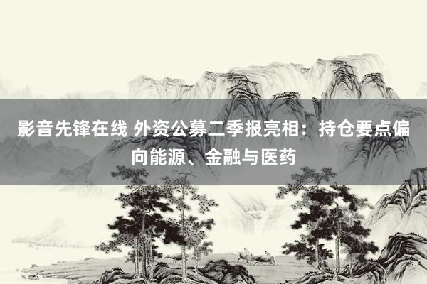 影音先锋在线 外资公募二季报亮相：持仓要点偏向能源、金融与医药