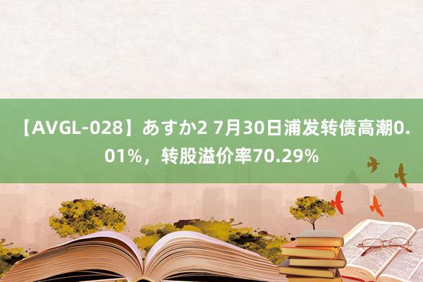 【AVGL-028】あすか2 7月30日浦发转债高潮0.01%，转股溢价率70.29%