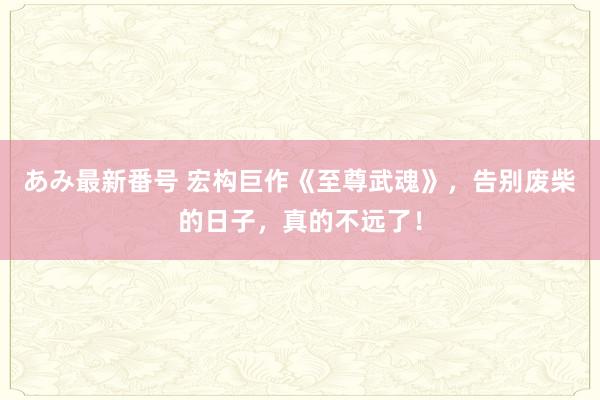 あみ最新番号 宏构巨作《至尊武魂》，告别废柴的日子，真的不远了！