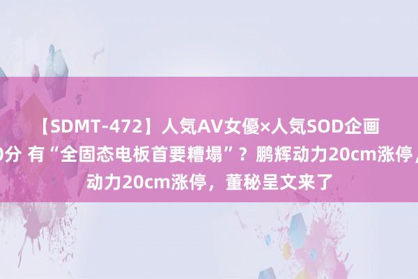 【SDMT-472】人気AV女優×人気SOD企画 女優祭7時間40分 有“全固态电板首要糟塌”？鹏辉动力20cm涨停，董秘呈文来了